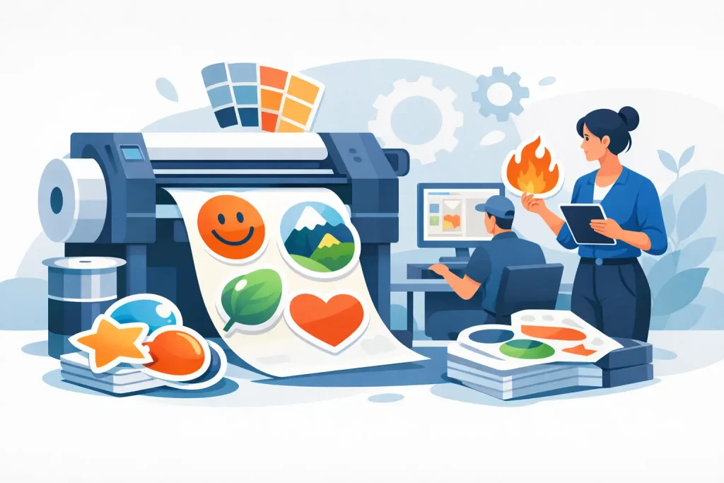 Commercial Sticker Printing Guide for Brands