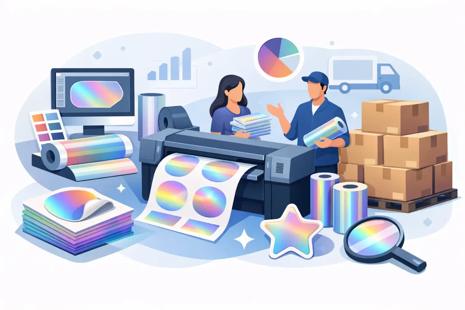 Holographic Sticker Printing Wholesale Guide