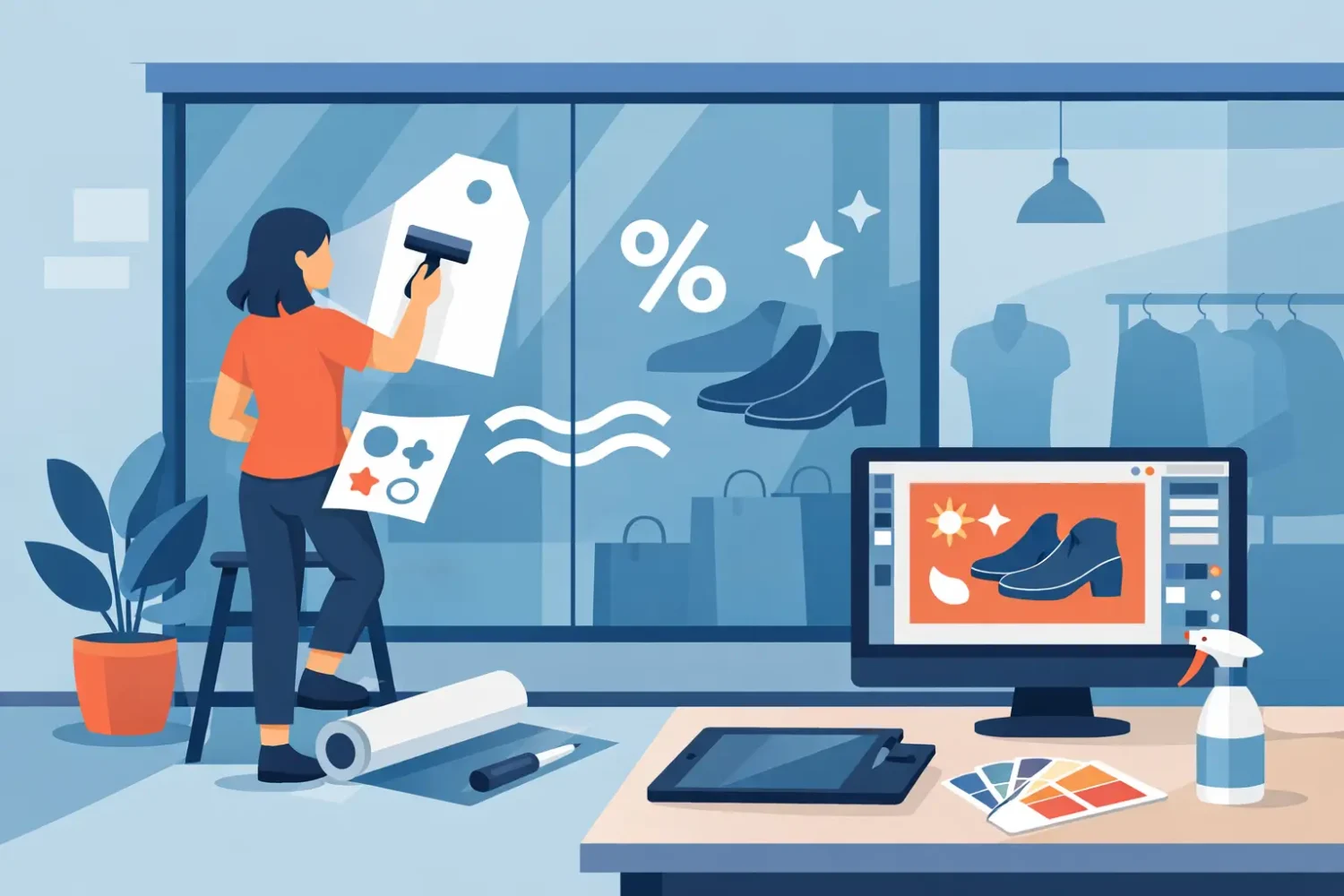 How to Design Retail Window Decals