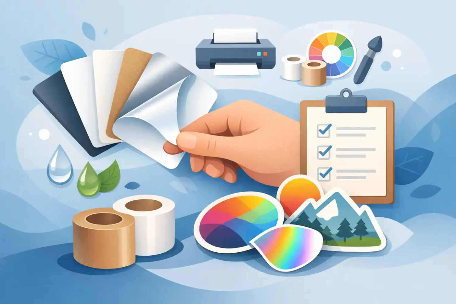 How to Select Sticker Material
