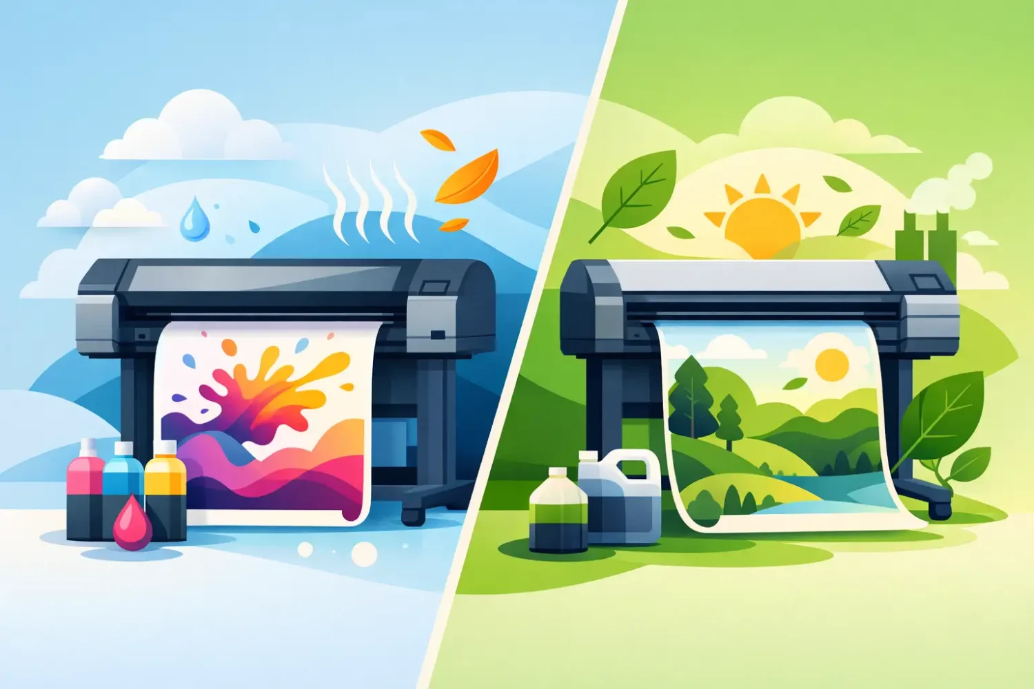 Latex Versus Eco Solvent for Display Printing