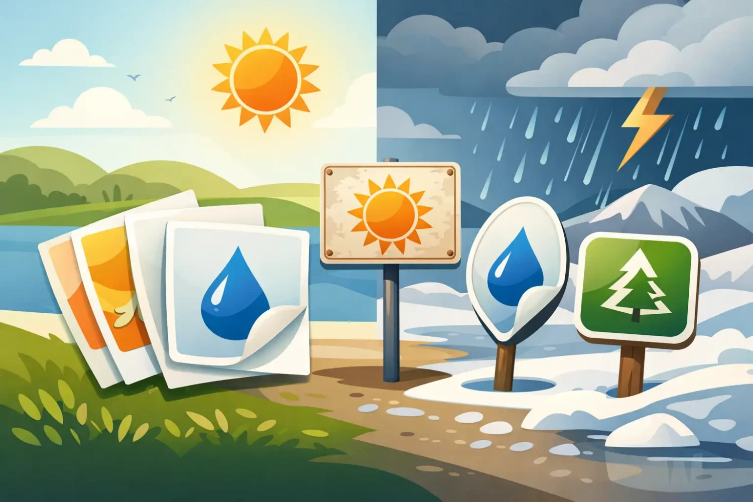 Which Sticker Stock Lasts Outdoors for Signs?
